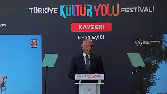 Bakan Ersoy ve Başkan Büyükkılıç, Türkiye Kültür Yolu Festivali'nin startını verdi