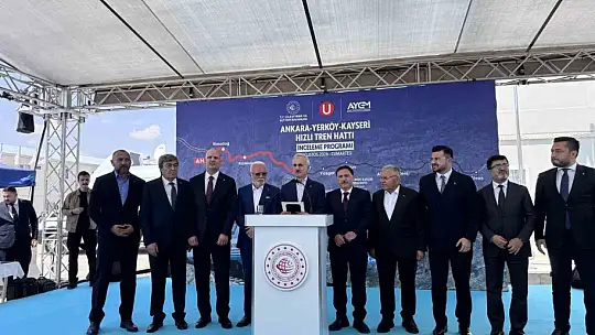 Bakan Uraloğlu: 'Yerköy - Kayseri Yüksek Hızlı Tren Projesi'nde işin yarısını tamamladık'