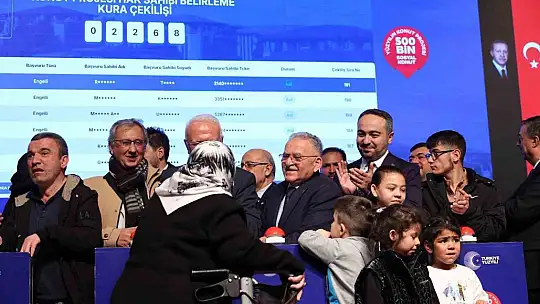 Bakan Yardımcısı Demiralp: 'Ev Sahibi Türkiye sloganıyla Kayseri'de 7 bin 562 konutumuzun kura çekimini gerçekleştiriyoruz'
