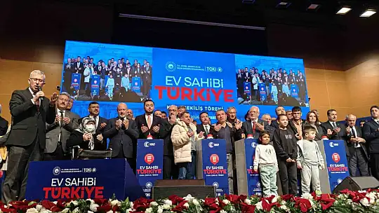 Bakan Yardımcısı Demiralp: 'Ev Sahibi Türkiye sloganıyla Kayseri'de 7 bin 562 konutumuzun kura çekimini gerçekleştiriyoruz'