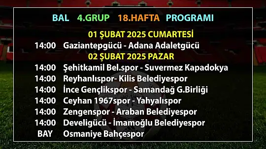 BAL'da Develigücü sahasında, Yahyalıspor deplasmanda