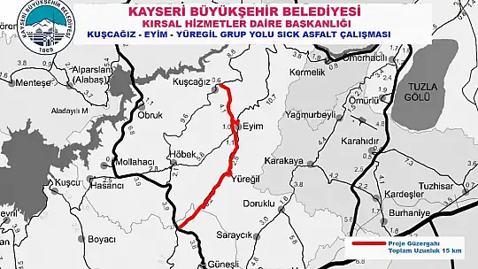 Başkan Büyükkılıç: '3 mahalleyi bağlayan grup yola 107 milyon TL'lik yatırım yaptık'