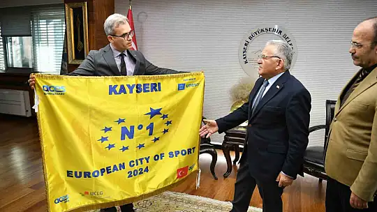 Başkan Büyükkılıç: 'Avrupa spor şehri Kayseri, Altın Bayrak'la taçlandı