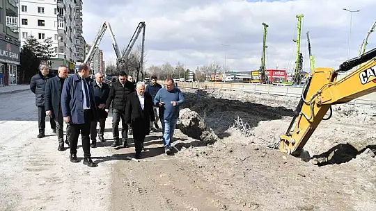 Başkan Büyükkılıç, 300 milyon TL'lik katlı kavşak projesini yerinde inceledi