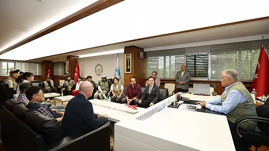 Başkan Büyükkılıç'a, Güney Kore Milli Kültürel Miras Araştırma Enstitüsü heyetinden ziyaret