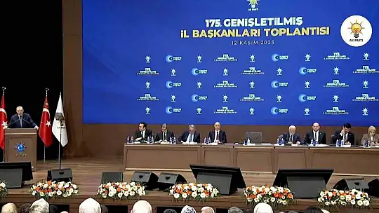 Başkan Büyükkılıç AK Parti 175. Genişletilmiş İl Başkanları Toplantısı'na katıldı