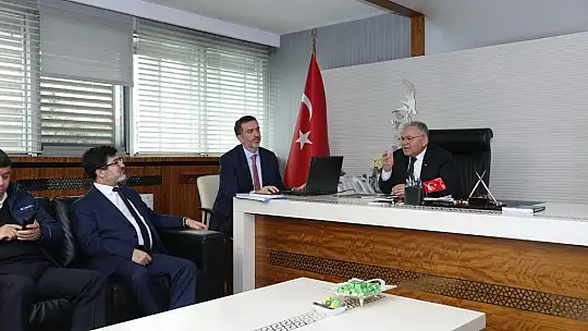 Başkan Büyükkılıç, Altyapı Yatırımları Genel Müdürü Eyigün'ü ağırladı