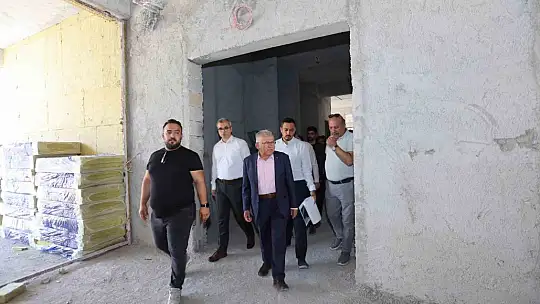 Başkan Büyükkılıç, Alzheimer Merkezi inşaatını inceledi