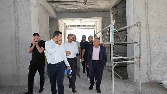Başkan Büyükkılıç, Alzheimer Merkezi inşaatını inceledi