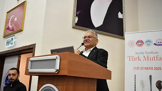 Başkan Büyükkılıç, Asırlık Tariflerle Türk Mutfağı programına katıldı