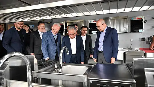 Başkan Büyükkılıç, Bakan Şimşek'e Mutfak Sanatları Merkezi'ni tanıttı