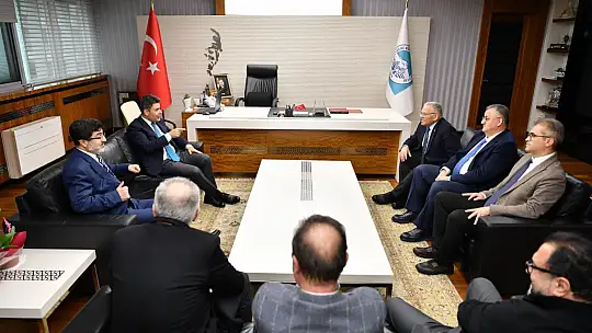Başkan Büyükkılıç, Bakan Yardımcısı Poyraz ve Genel Müdür Eyigün'ü konuk etti