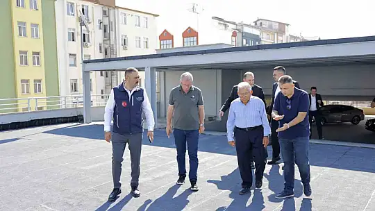 Başkan Büyükkılıç, Bedesten Katlı Otoparkı'ndaki çalışmaları yerinde inceledi