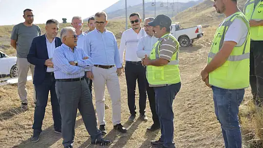 Başkan Büyükkılıç, Erciyes'te Dağ Kızağı Projesi'ni inceledi