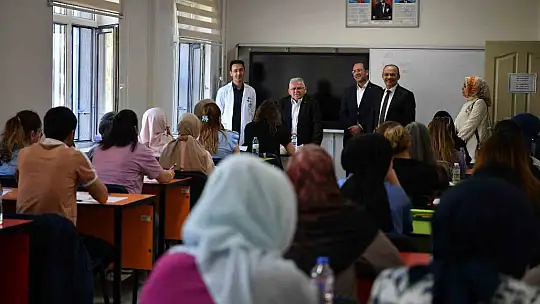 Başkan Büyükkılıç, KAYMEK AGS Kursu öğrencileri ile buluştu