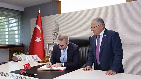 Başkan Büyükkılıç, Merkez Bankası Karahan'ı makamında ağırladı