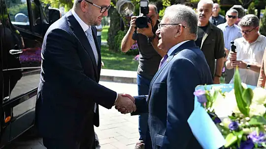 Başkan Büyükkılıç, Merkez Bankası Karahan'ı makamında ağırladı