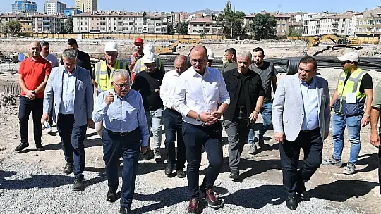 Başkan Büyükkılıç, Sahabiye Kentsel Dönüşüm Projesi'ni inceledi
