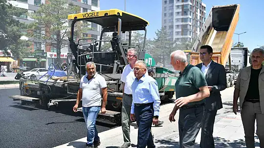Başkan Büyükkılıç Seher Bulvarı'ndaki yatırımı yerinde inceledi