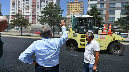 Başkan Büyükkılıç Seher Bulvarı'ndaki yatırımı yerinde inceledi