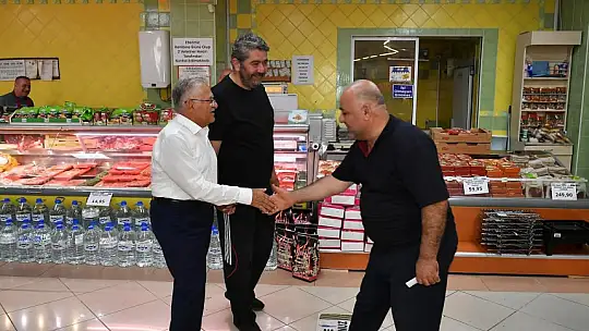 Başkan Büyükkılıç, Talas esnafını gezdi