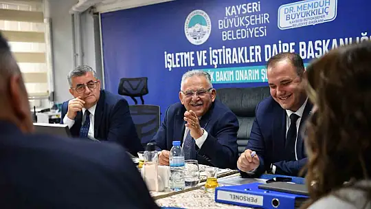 Başkan Büyükkılıç'tan 'teknik' buluşma
