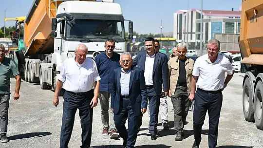 Başkan Büyükkılıç'tan 2 milyon TL'lik Erkilet Bulvarı bağlantı yoluna yakım takip