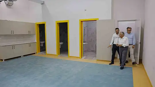 Başkan Büyükkılıç'tan 85 milyon TL'lik yatırım maliyetli eğitim yuvasında inceleme