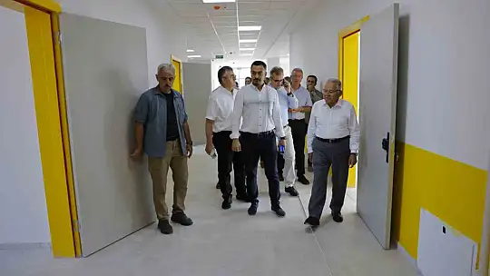 Başkan Büyükkılıç'tan 85 milyon TL'lik yatırım maliyetli eğitim yuvasında inceleme