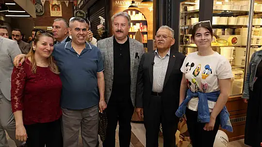 Başkan Büyükkılıç'tan Çarşı Melikgazi'ye ziyaret