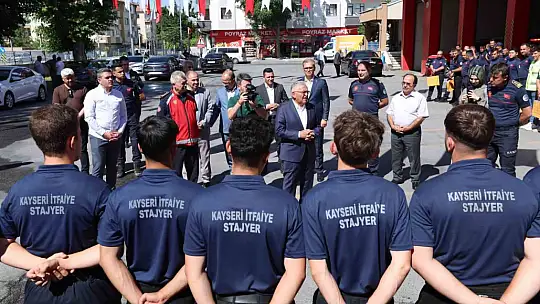 Başkan Büyükkılıç'tan geleceğin itfaiyecilerine altın nasihatler