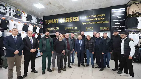 Başkan Büyükkılıç'tan Hunat Çarşısı esnafı ve vatandaşlarla samimi buluşma