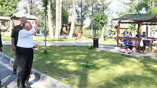Başkan Büyükkılıç'tan Sarımsaklı Barajı Mesire Alanı'nda inceleme
