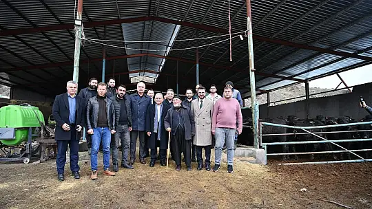 Başkan Büyükkılıç'tan üreticilere 100 manda