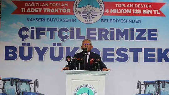 Başkan Büyükkılıç'tan üreticilere dev tohum desteği: 6 yılda 3 bin 992 ton tohum dağıtıldı