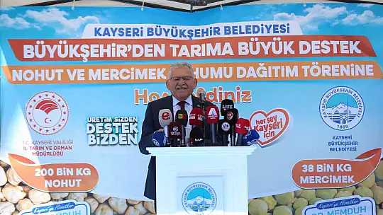 Başkan Büyükkılıç'tan üreticilere dev tohum desteği: 6 yılda 3 bin 992 ton tohum dağıtıldı