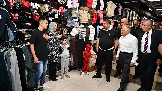 Başkan Büyükkılıç'tan Yeraltı Çarşısı'na ziyaret