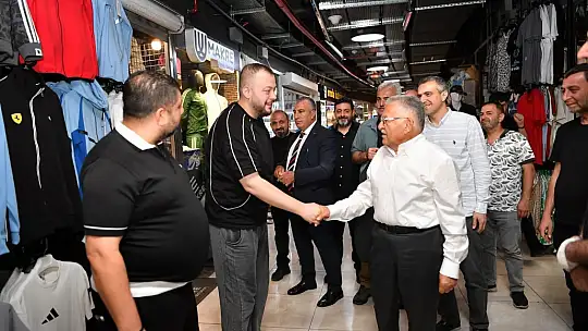 Başkan Büyükkılıç'tan Yeraltı Çarşısı'na ziyaret