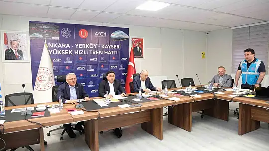 Başkan Büyükkılıç'tan yüksek hızlı tren şantiyesinde inceleme
