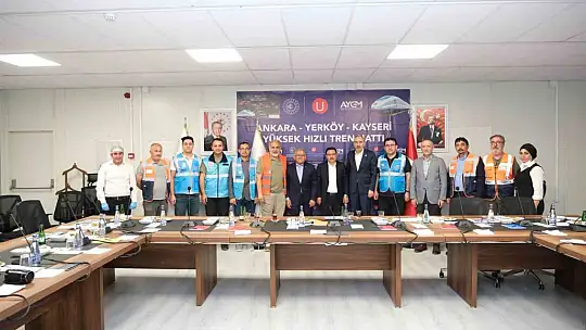 Başkan Büyükkılıç'tan yüksek hızlı tren şantiyesinde inceleme