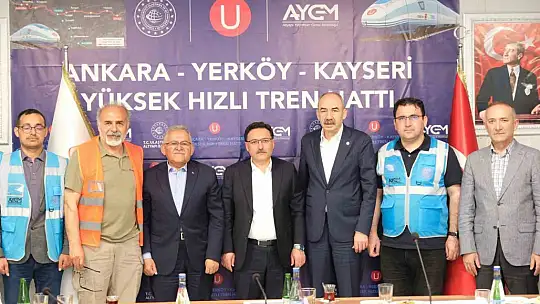 Başkan Büyükkılıç'tan yüksek hızlı tren şantiyesinde inceleme