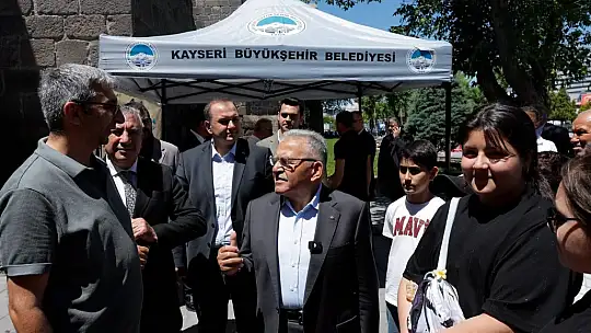 Başkan Büyükkılıç, tarihi kalede çocuklarla buluştu