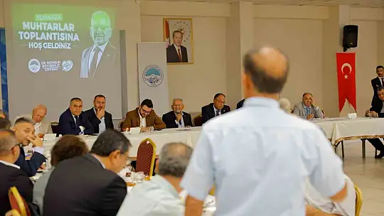 Başkan Büyükkılıç, Tomarza'da muhtarlarla istişare etti