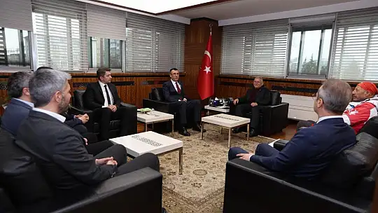 Başkan Büyükkılıç, Türkiye Dağcılık Federasyonu heyetini ağırladı