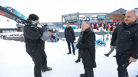 Başkan Büyükkılıç, Türkiye'nin kış turizminde amiral gemisi Erciyes'te