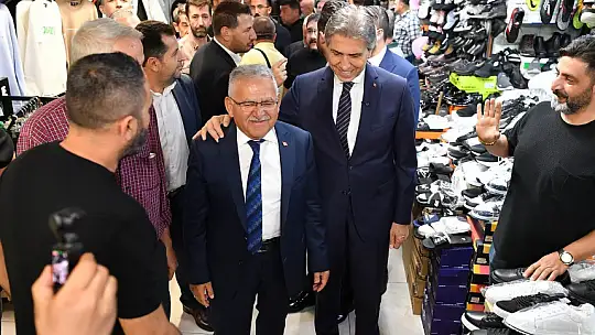Başkan Büyükkılıç ve AK Parti Genel Başkan Yardımcısı Demir'den esnaf ziyaretleri