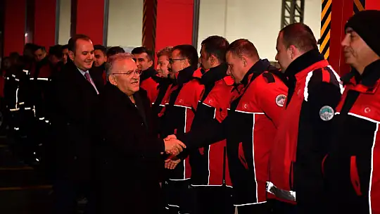 Başkan Büyükkılıç yeni yıla ekiplerle girdi