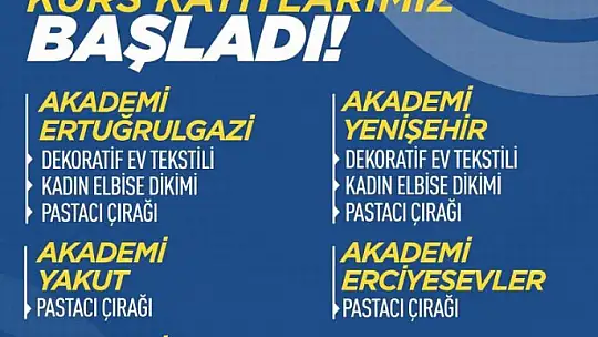 Başkan Çolakbayrakdar, 'Hayatın tüm renkleri, 7'den 70'e Kocasinan Akademi'de buluşuyor'