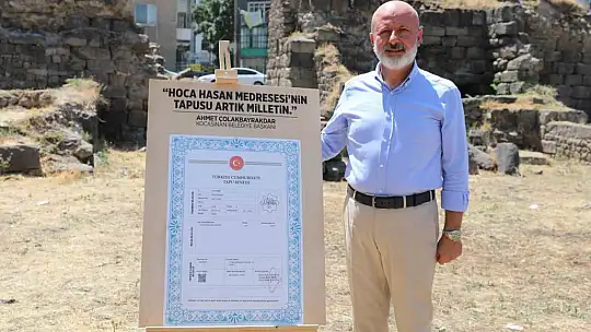 Başkan Çolakbayrakdar: 'Şehrimizin ilk medresesi, şehir akademisi kimliğiyle yeniden hayat bulacak'