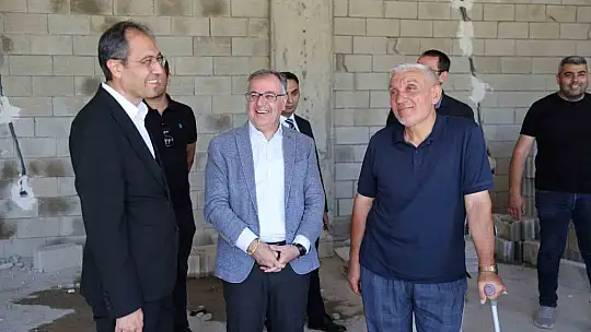 Başkan Özdoğan'dan 112 acil sağlık merkezi inşaatına yakın takip